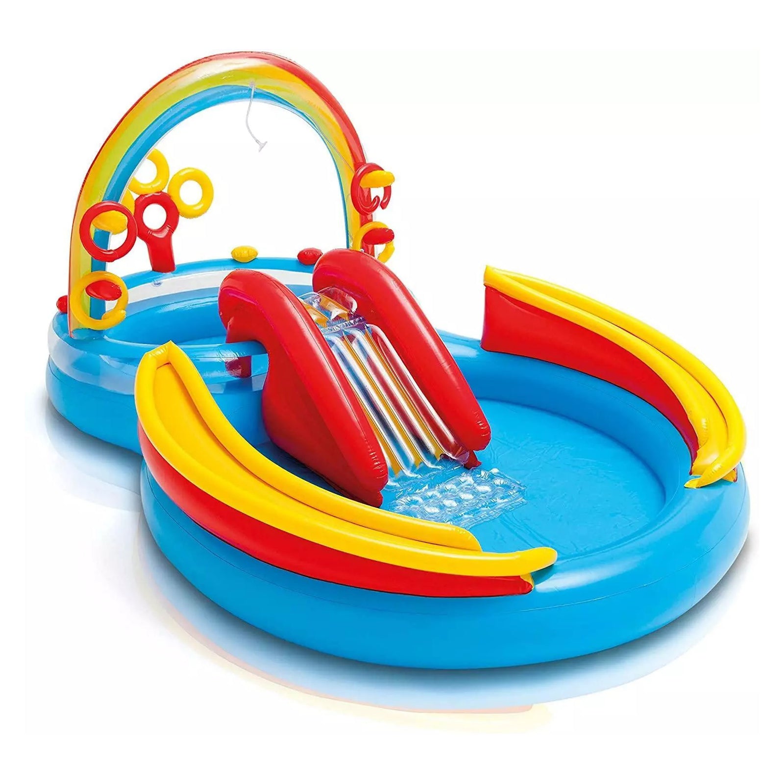 Playcenter Arco Iris Intex Rainbow Tobogan Juegos Inflables