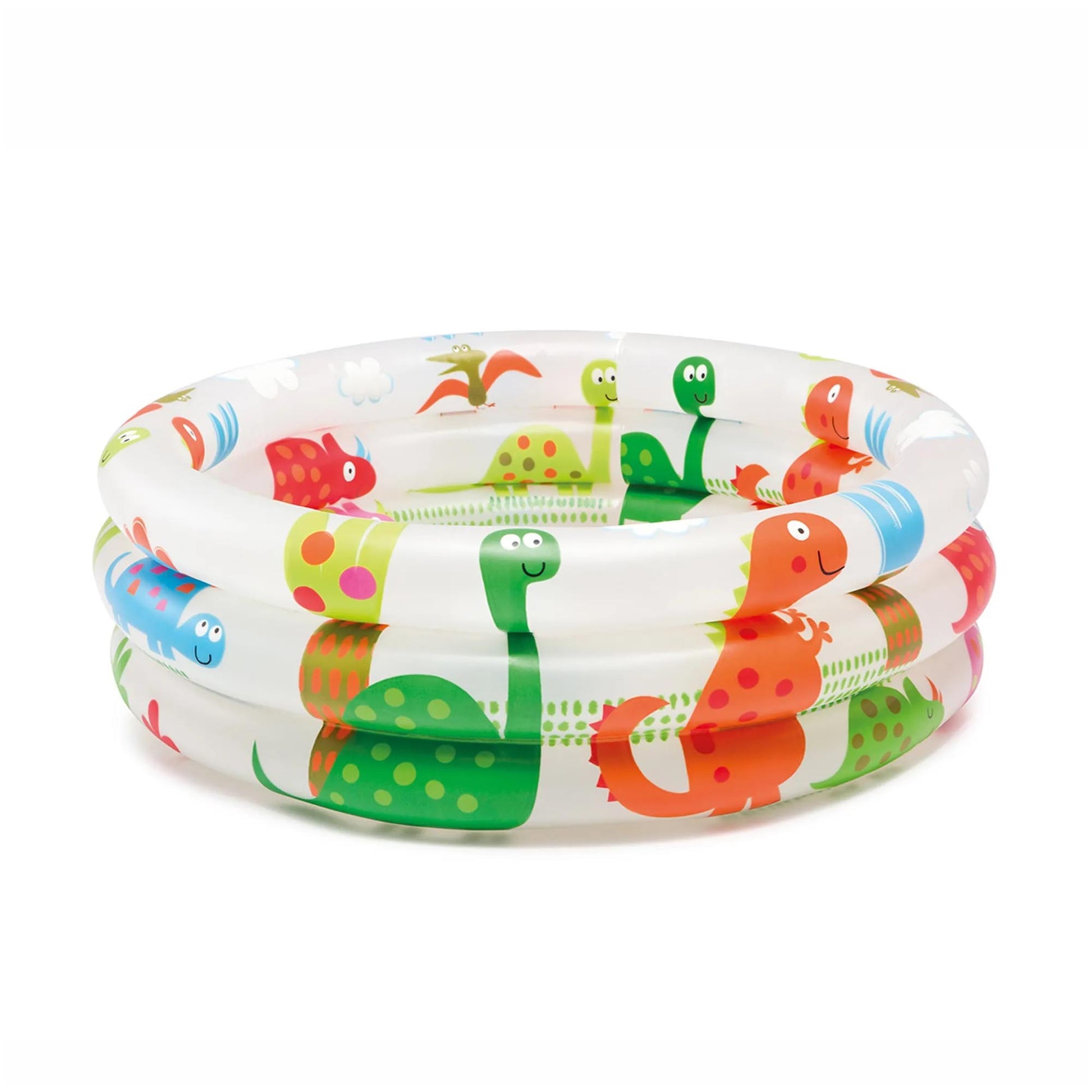 Pileta Inflable Redonda Intex Dinosaurio 28l Multicolor Caja
