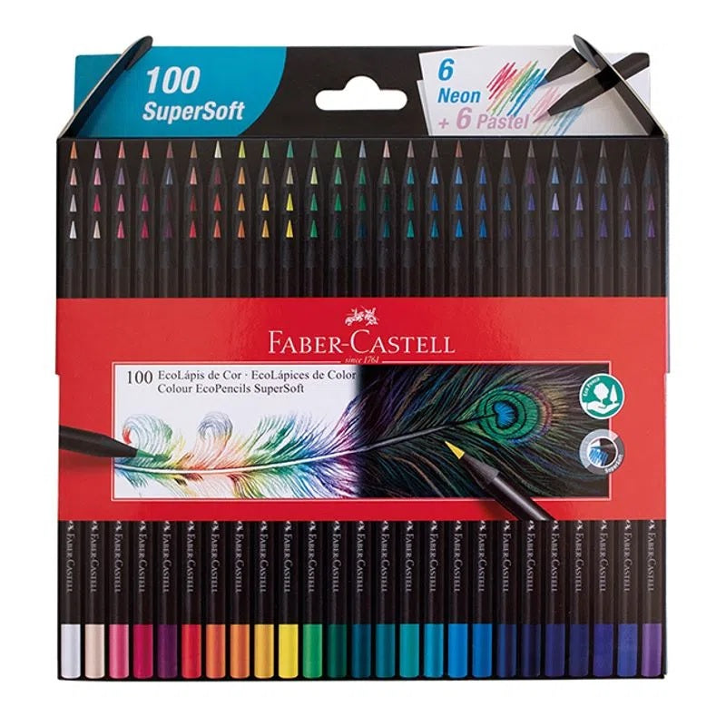 Lápices De Colores Faber Castell Supersoft X 100