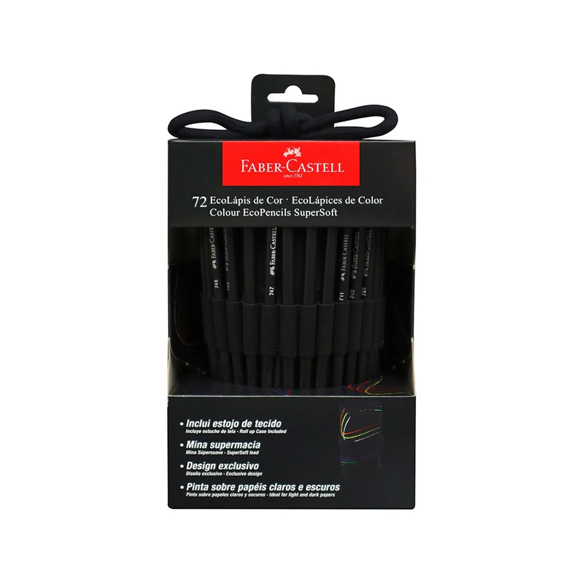 Estuche Con Lápices Faber Castell Supersoft X72 Colores