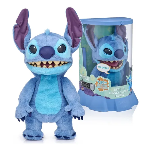 Uau! Cosas: Real Fx Disney Stitch Puppet - Peluche Animatronic