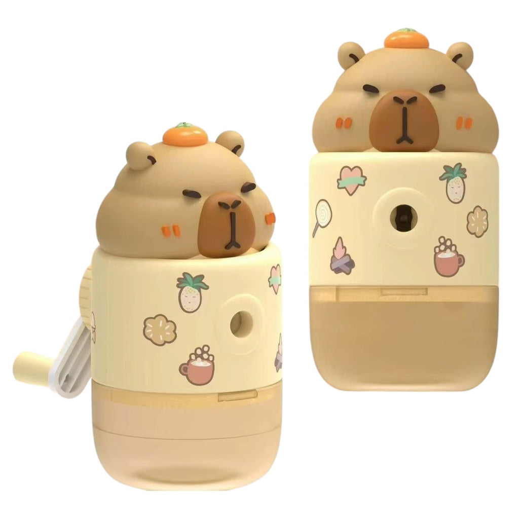 Sacapuntas Escritorio Capybara 3d Kawaii Manivela Manija