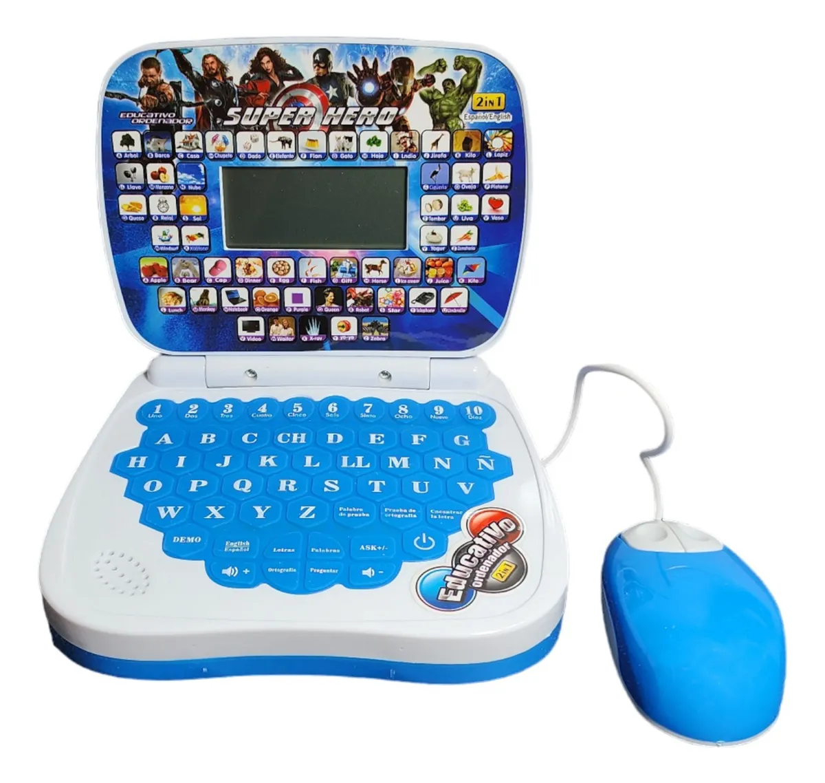 Computadora Laptop Educativa Didáctica Con Mouse Juguete