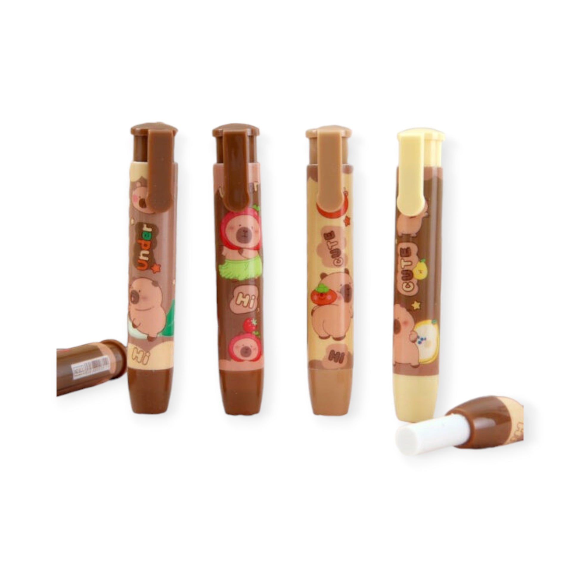 Borrador Goma De Borrar Portagoma Retractil Capybara