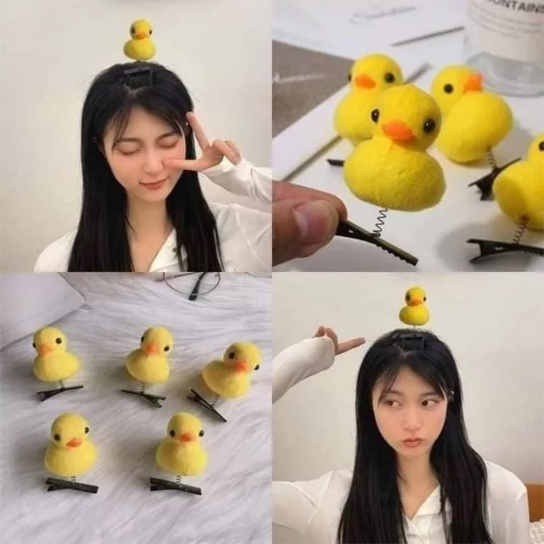 Patito Kawai Cuak Amarillo Viral Tiktok Peluche Cabeza Viral