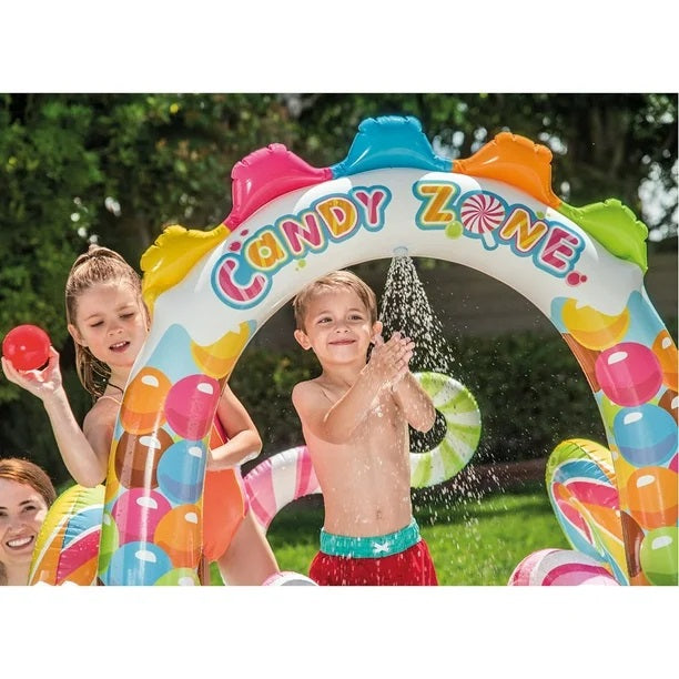 Pileta Playcenter Inflable Infantil Intex Con Tobogan Candy