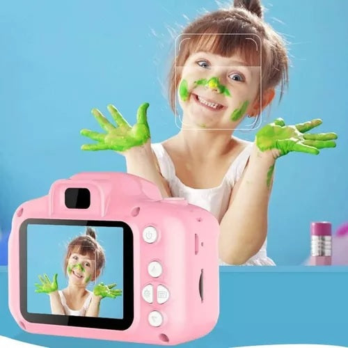 Mini Camara Fotos Digital Infantil Con Juegos Recargable