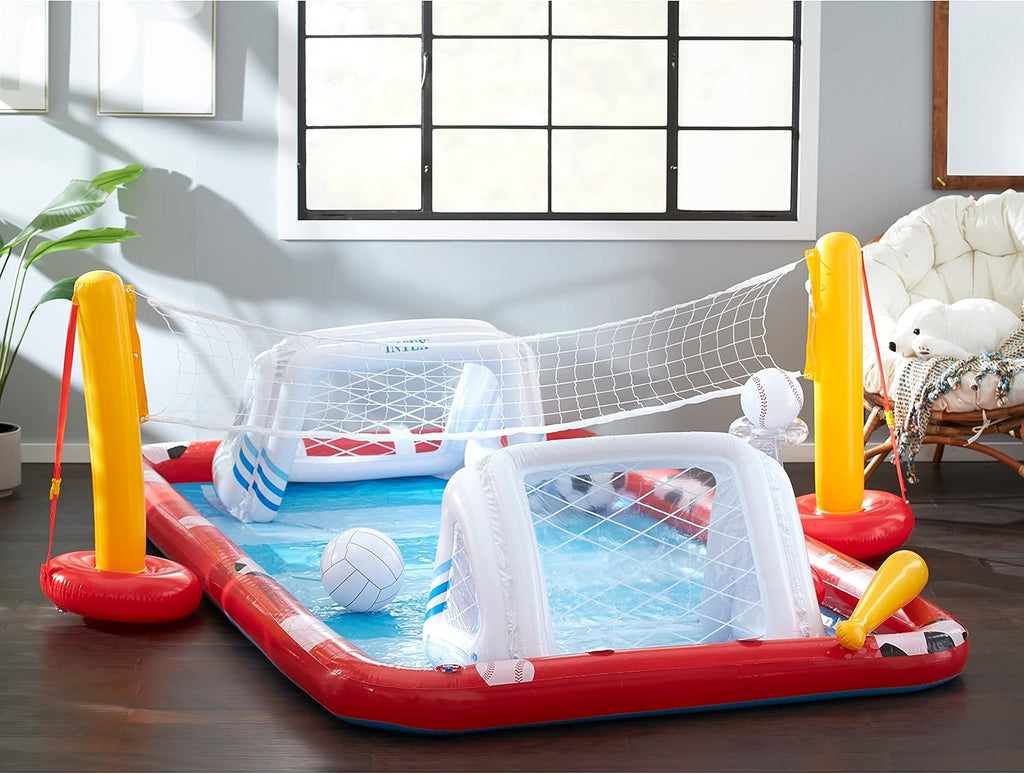 Playcenter Pileta Inflable Infantil Juegos Voley Futbol Beis