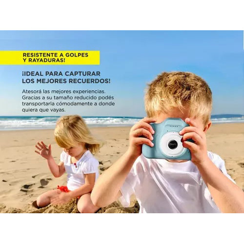 Mini Camara Fotos Digital Infantil Con Juegos Recargable