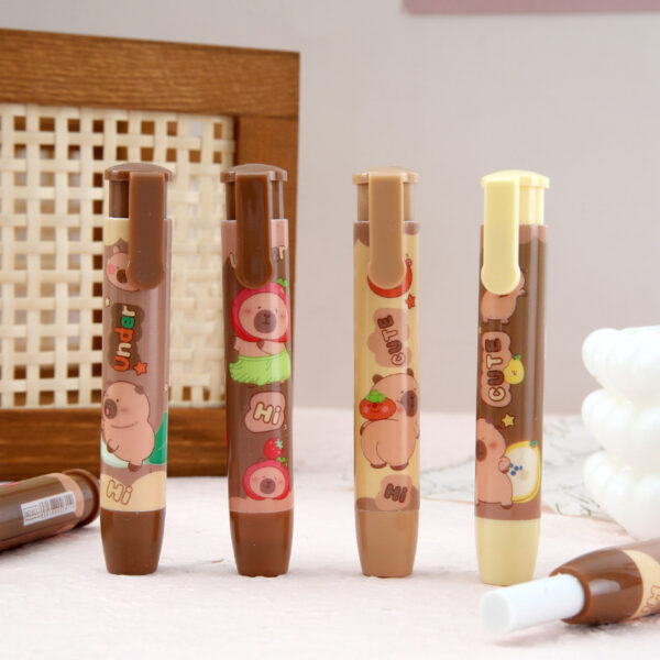 Borrador Goma De Borrar Portagoma Retractil Capybara