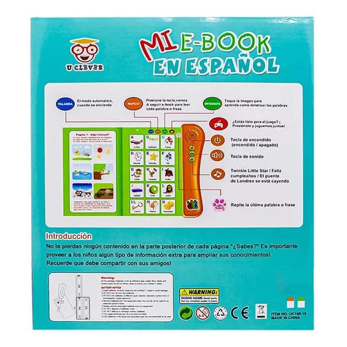 Libro Infantil Didactico Mi E-book Interactivo Para Aprender