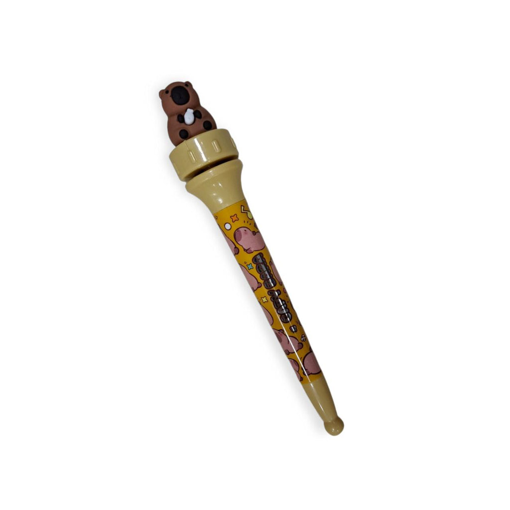 Lapicera Capybara Carpincho Cartoon Rotate Pen