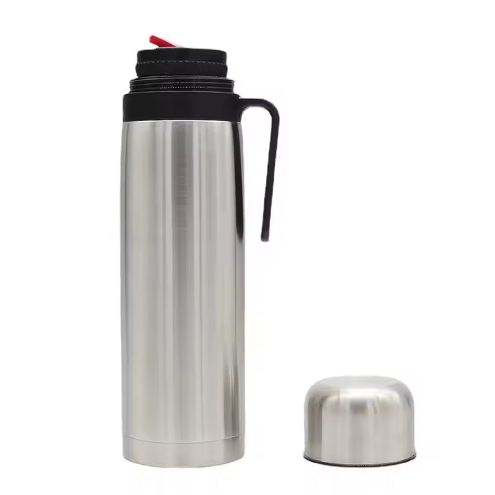 Termo 1 L Media Manija Pico Matero Acero Inox Doble Capa