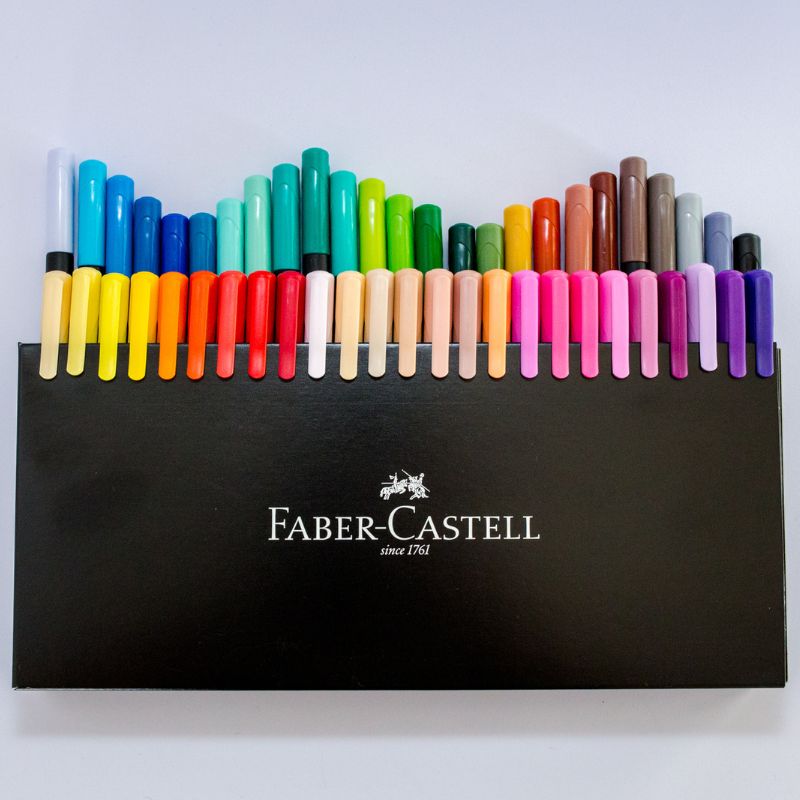 Set Fibras Faber Castell Supersoft Brush Punta Pincel X50