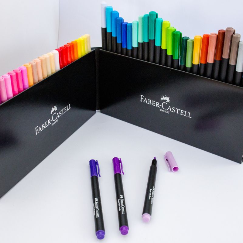 Set Fibras Faber Castell Supersoft Brush Punta Pincel X50