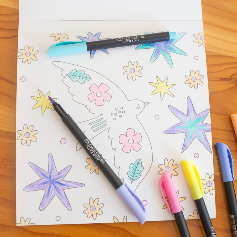 Set Fibras Faber Castell Supersoft Brush Punta Pincel X50