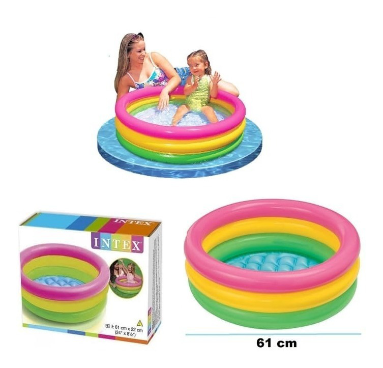 Piscina Inflable Infantil Intex Redonda Sunset Bebe 61x22 Cm