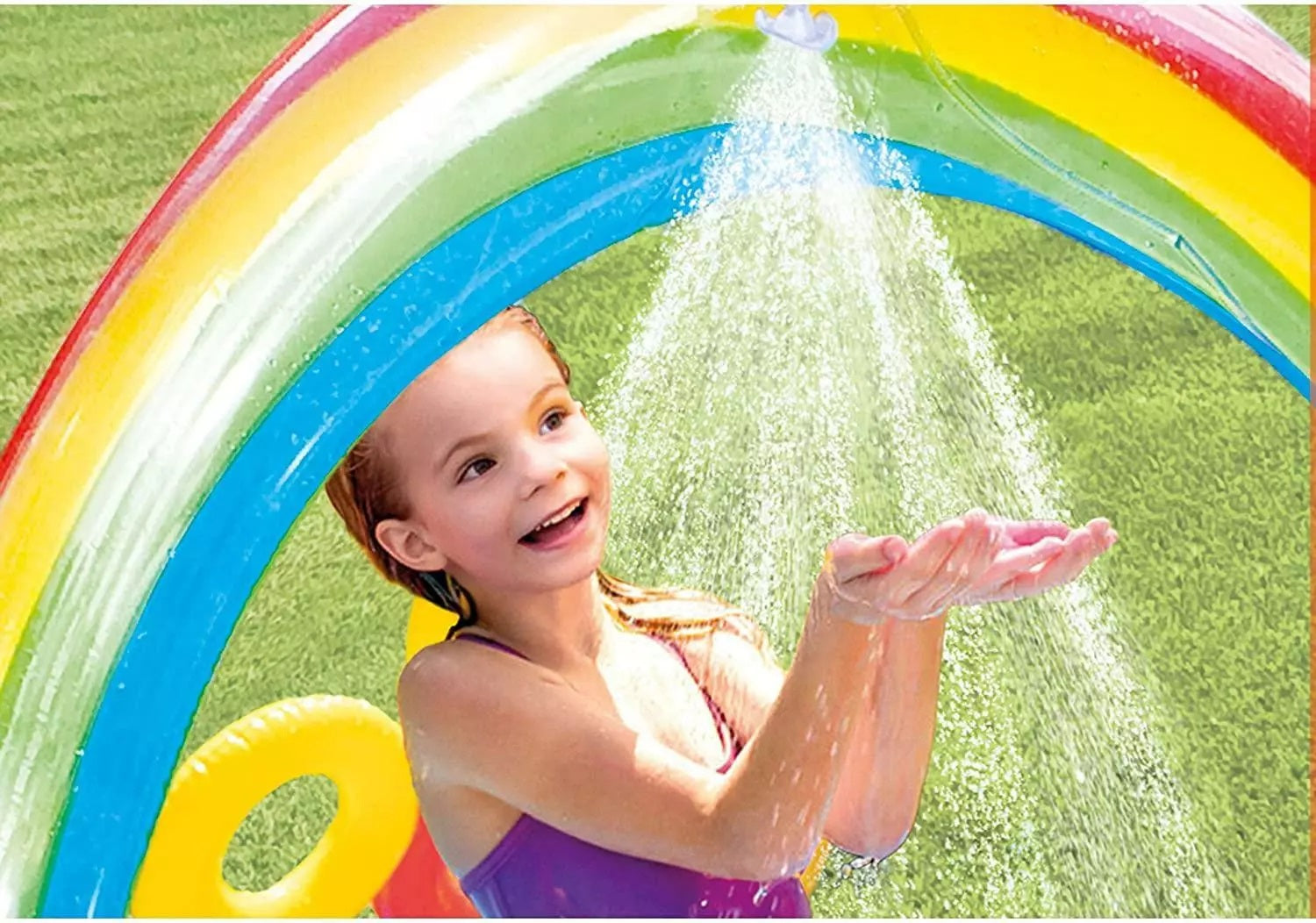 Playcenter Arco Iris Intex Rainbow Tobogan Juegos Inflables