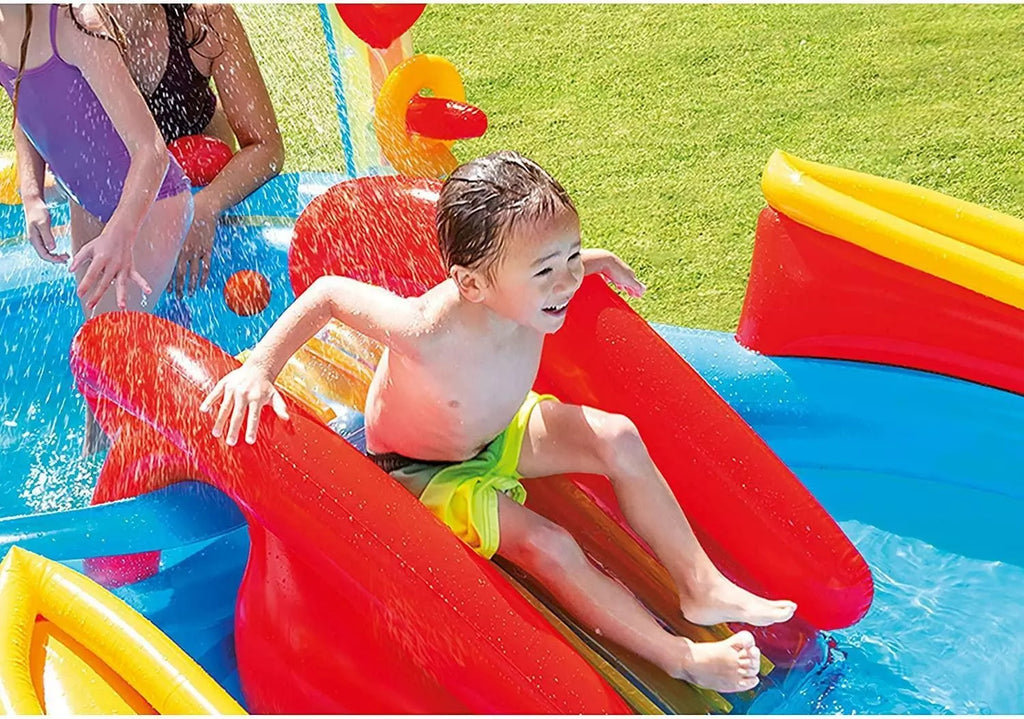 Playcenter Arco Iris Intex Rainbow Tobogan Juegos Inflables