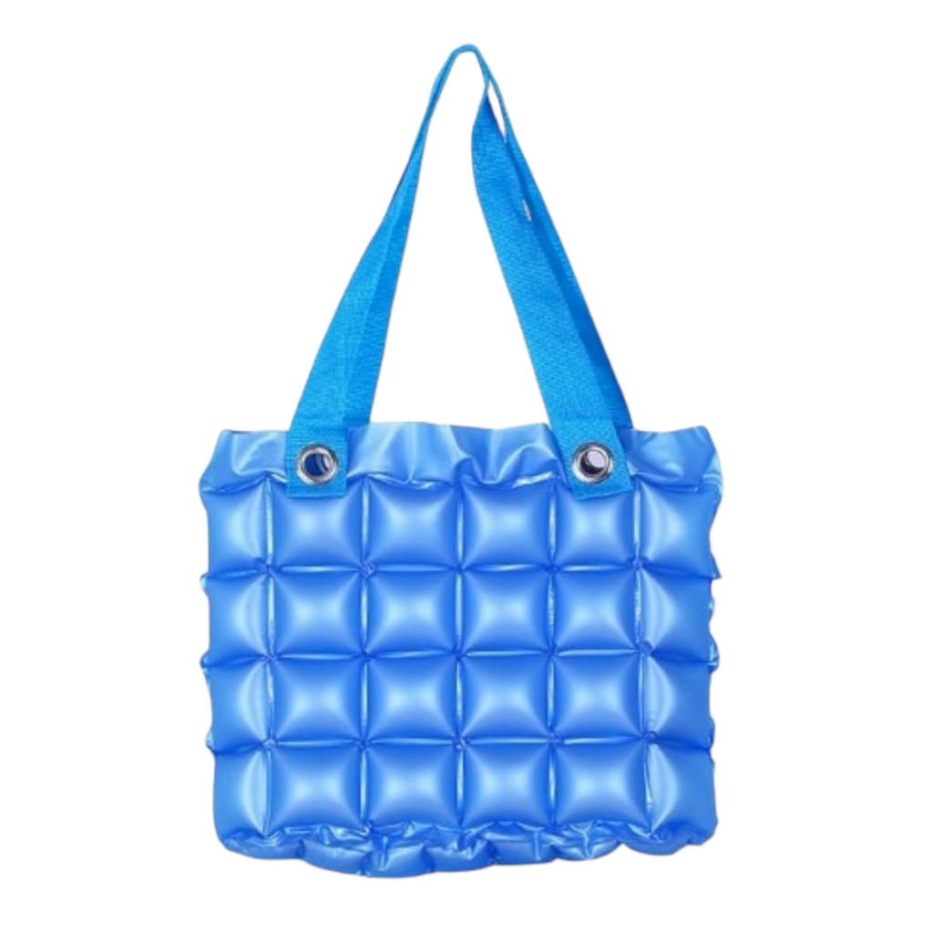 Bolso Playero Inflable Burbujas Pvc Impermeable