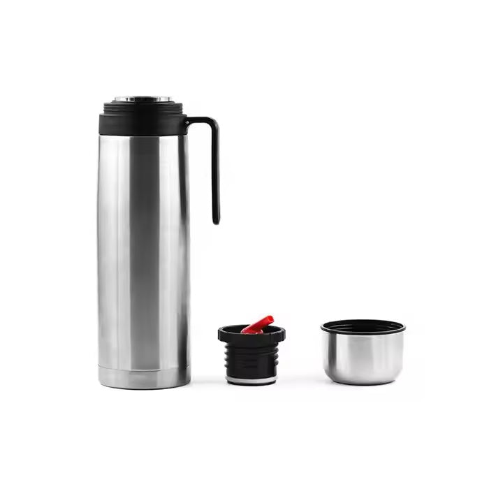 Termo 1 L Media Manija Pico Matero Acero Inox Doble Capa