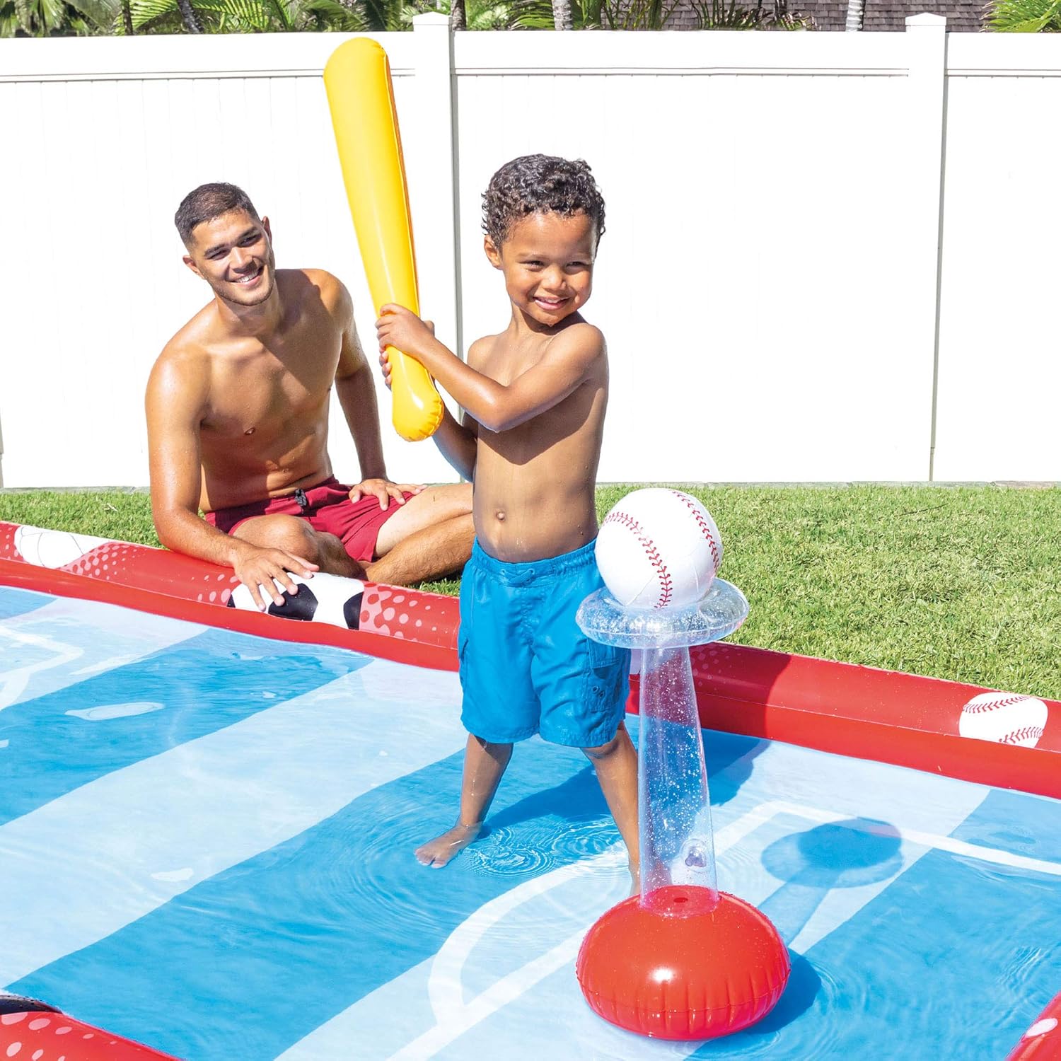 Playcenter Pileta Inflable Infantil Juegos Voley Futbol Beis