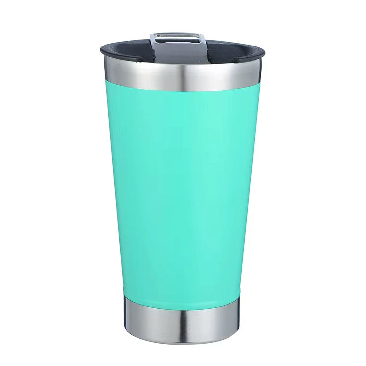 Vaso Térmico Acero Inoxidable Tapa Abridor Cerveza Chopera