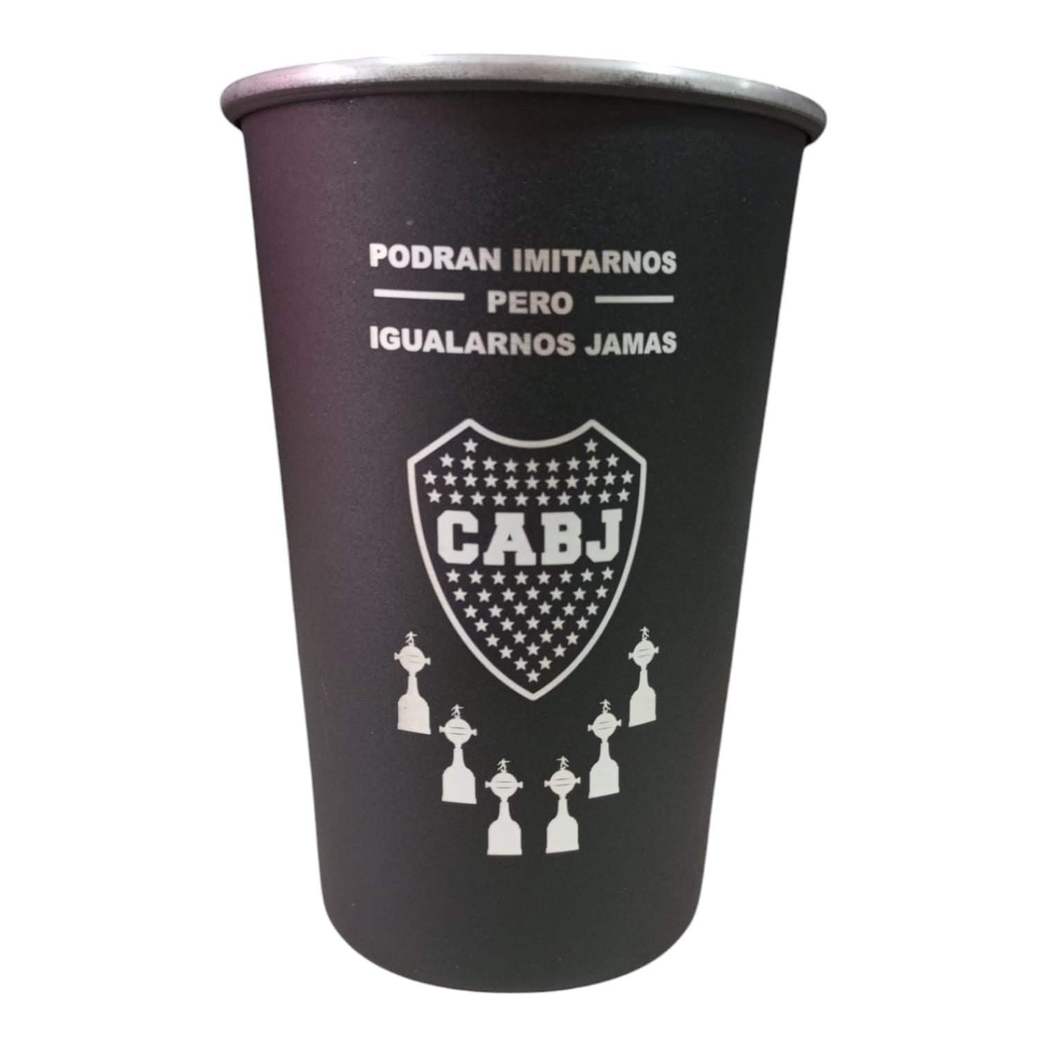 Vaso Fernetero Aluminio Messi River Argentina 1 Litro