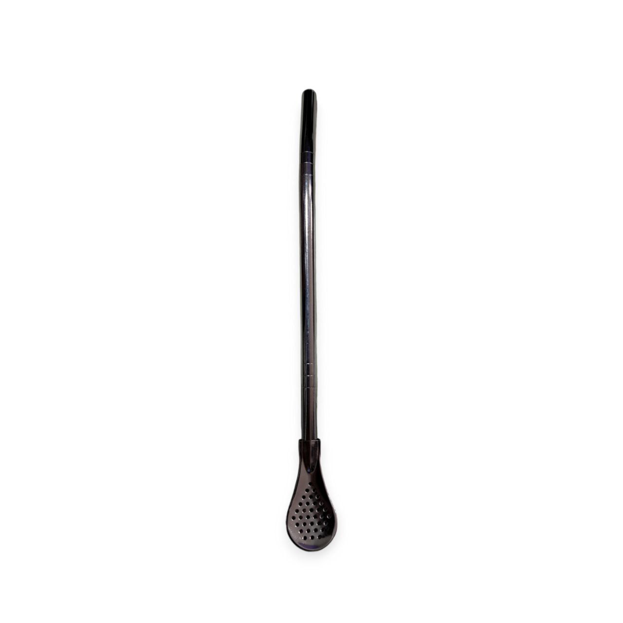 Bombilla Mate Terere Acero Inoxidable Redonda 18cm