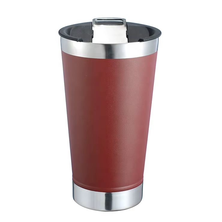 Vaso Térmico Acero Inoxidable Tapa Abridor Cerveza Chopera