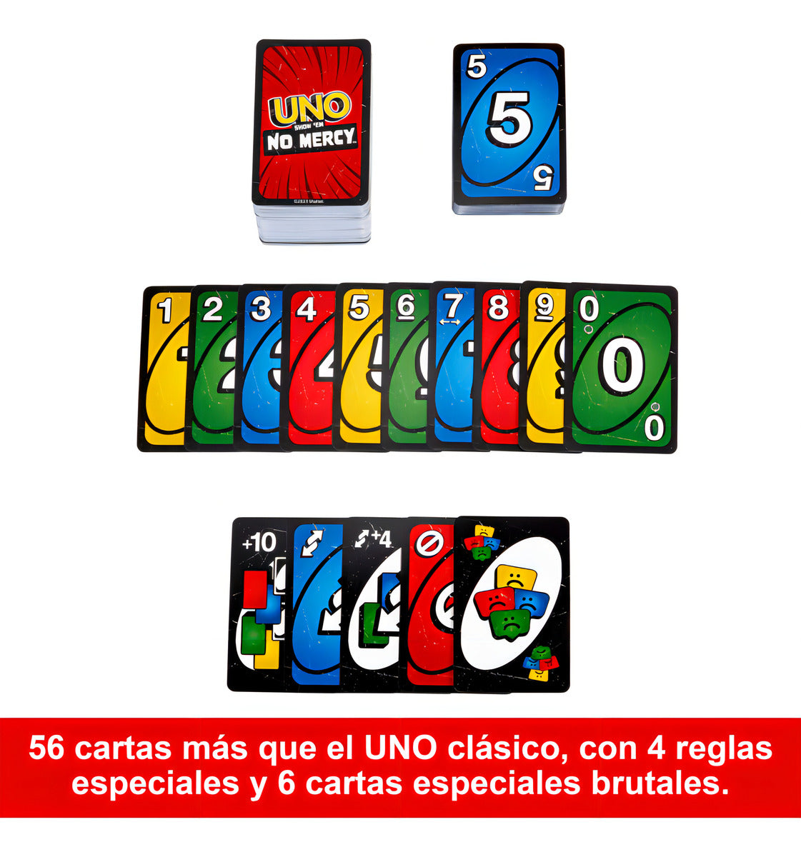 Cartas Uno No Mercy - Original