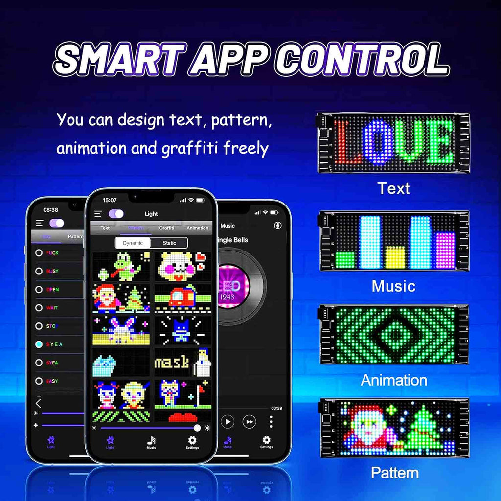 Cartel Led Programable Flexible Usb Para Coche Local 60 Cm