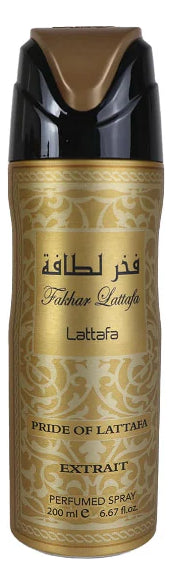 Perfume Spray Lattafa Fakhar Pride Gold Extrait Aerosol 200m