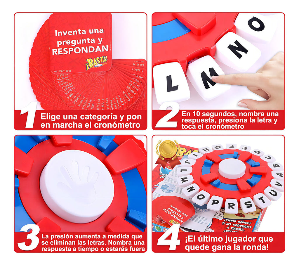 Basta It Juego De Mesa Español Piensa Rápido Y Contesta Jueg