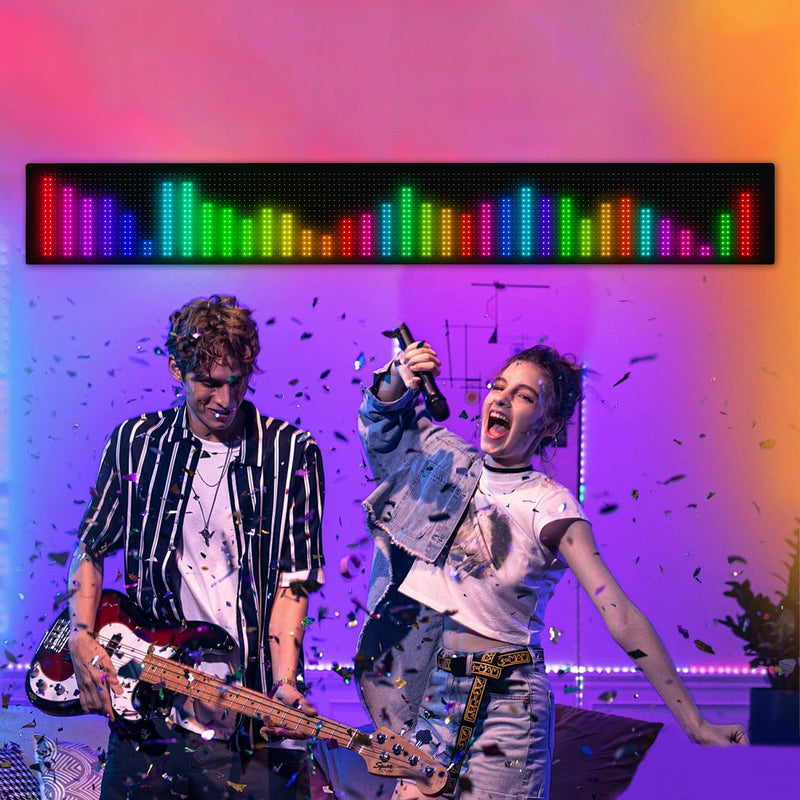 Cartel Led Programable Flexible Usb Para Coche Local 60 Cm