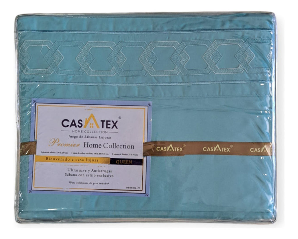 Juego De Sabanas Premium Queen Size 2 Plazas Y Media Casatex