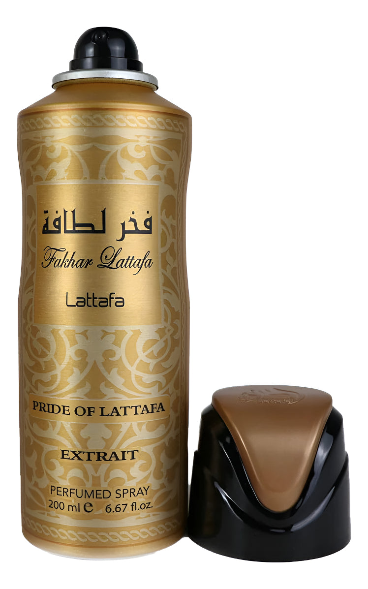 Perfume Spray Lattafa Fakhar Pride Gold Extrait Aerosol 200m