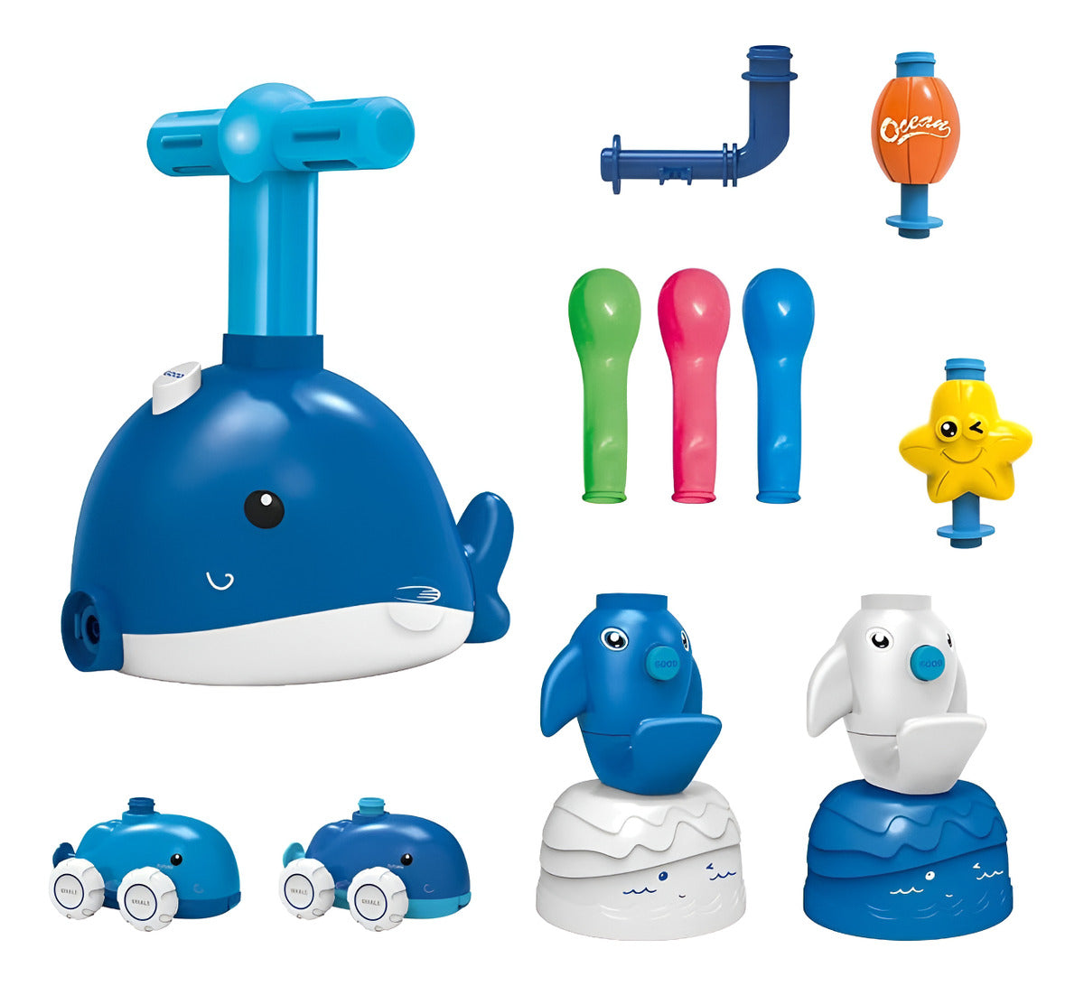Dolphin Power Balloon Sea Launch Tower Lanzador Globos Jug