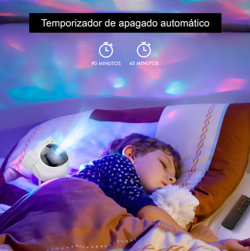 Lampara Proyector De Galaxia En Forma De Astronauta Noche Co