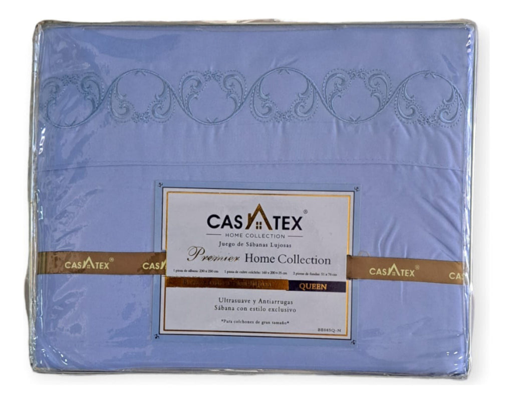 Juego De Sabanas Premium Queen Size 2 Plazas Y Media Casatex