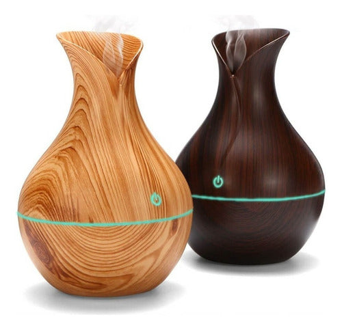 Humidificador Simil Madera Vaporizador Aire Saludable Usb