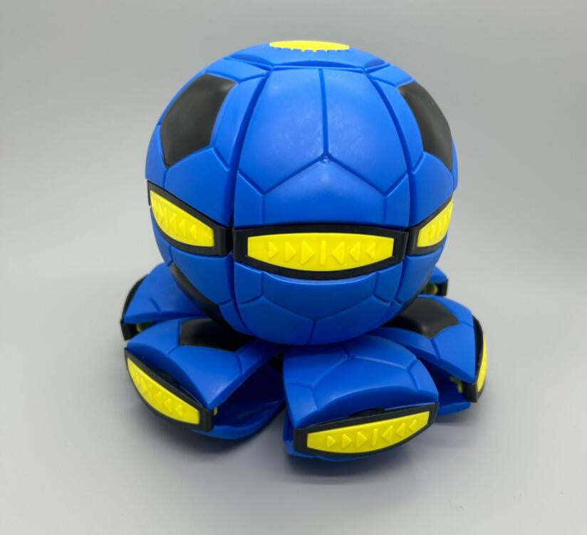 Pelota Disco Frisbee Se Transforma En Pelota Con Luz Regalo