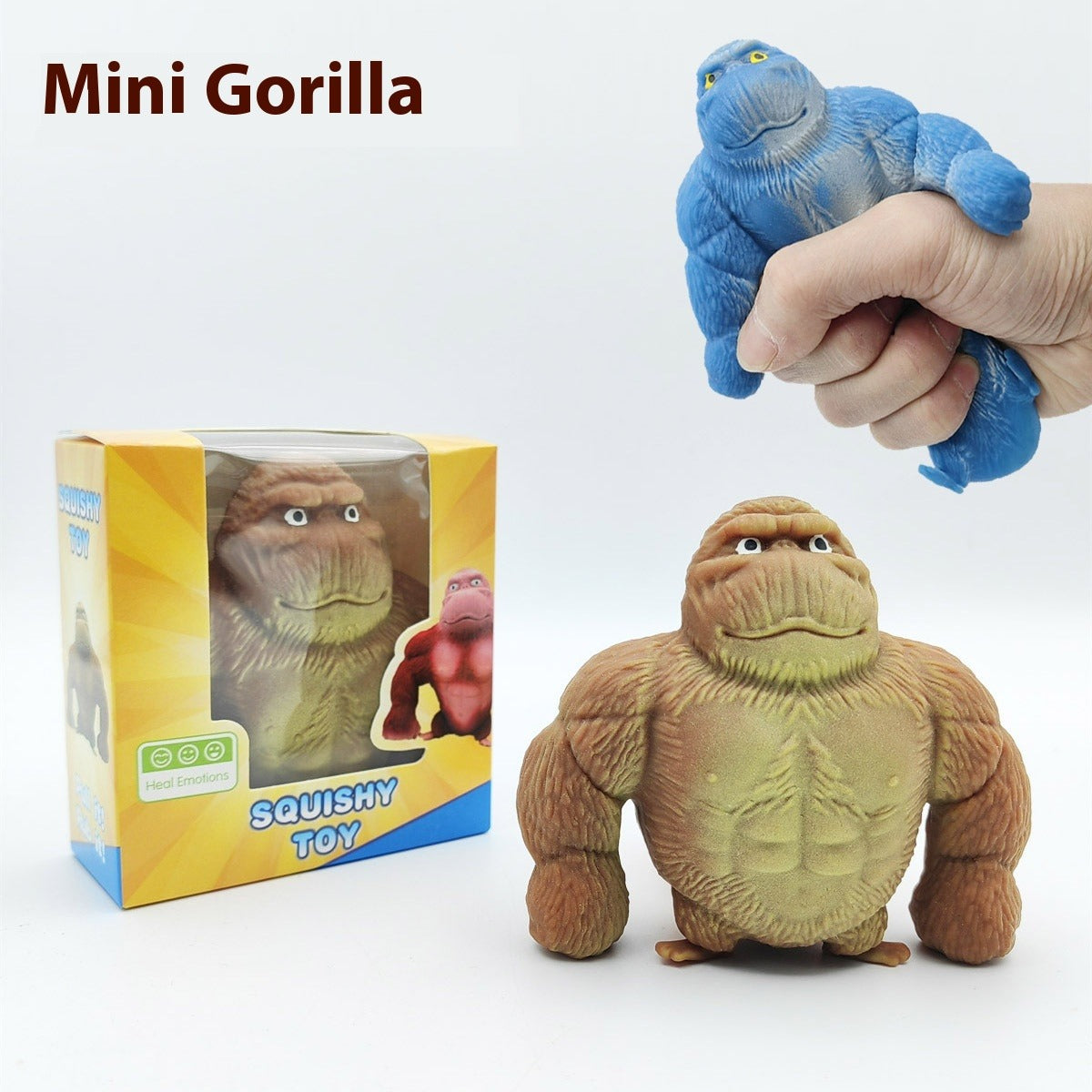 Squishy Antiestrés Gorila Suave Arenoso Deformable Tiktok