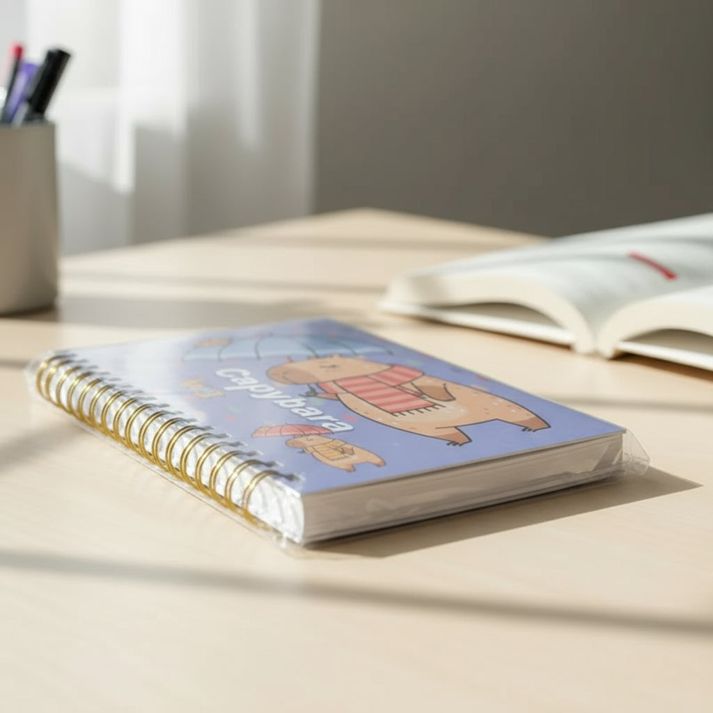 Agenda Cuaderno Anillado Capybara Con Separadores