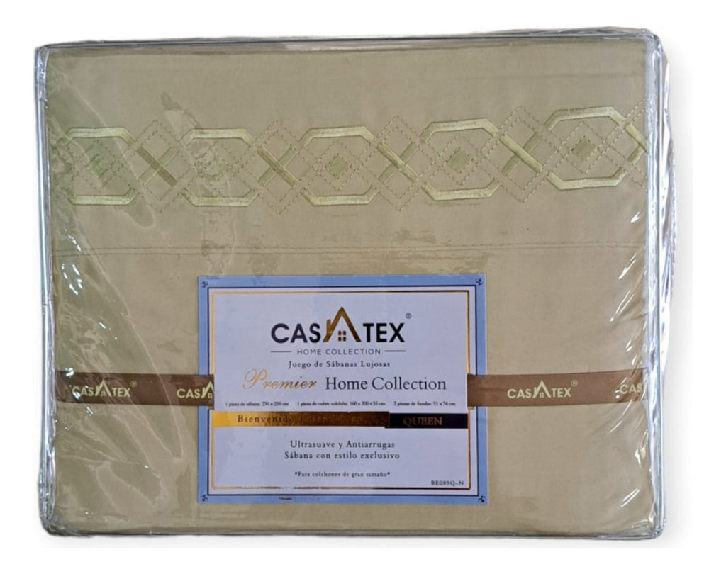 Juego De Sabanas Premium Queen Size 2 Plazas Y Media Casatex