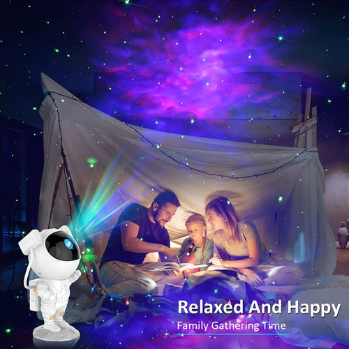 Lampara Proyector De Galaxia En Forma De Astronauta Noche Co