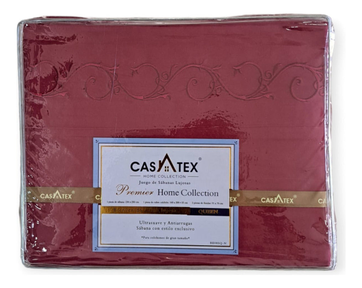 Juego De Sabanas Premium Queen Size 2 Plazas Y Media Casatex