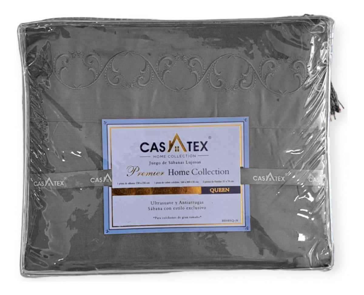 Juego De Sabanas Premium Queen Size 2 Plazas Y Media Casatex