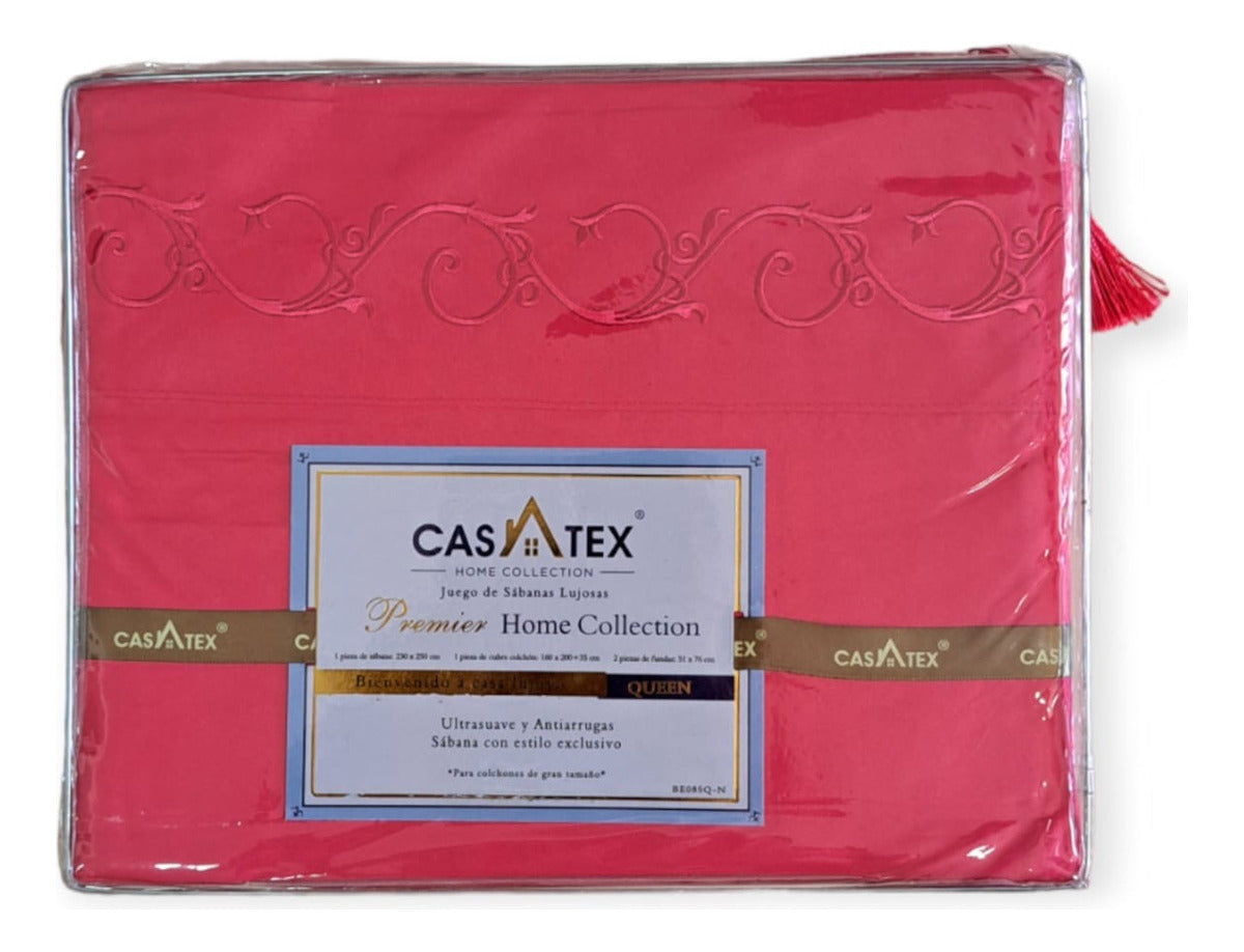Juego De Sabanas Premium Queen Size 2 Plazas Y Media Casatex