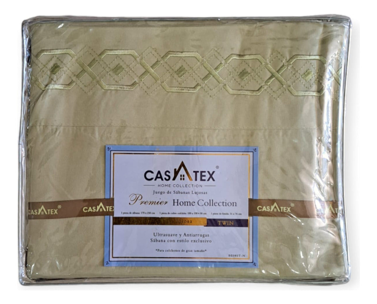 Juego De Sabanas Premium Twin Size 1 Plaza Y Media Casatex